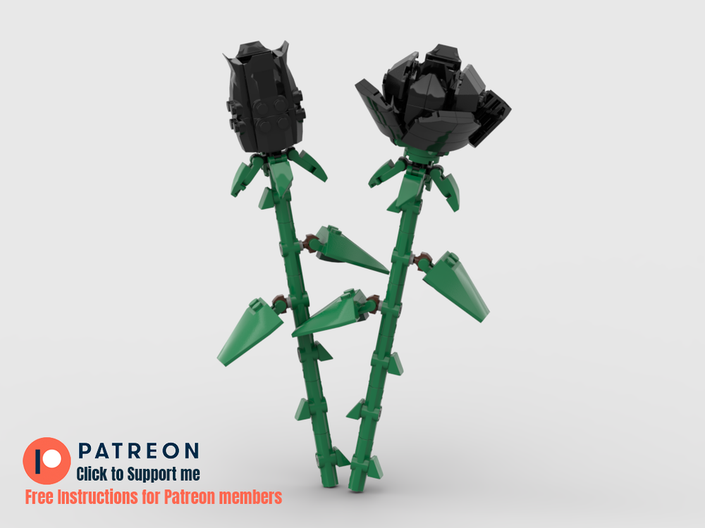 LEGO MOC Black Roses by gabizon