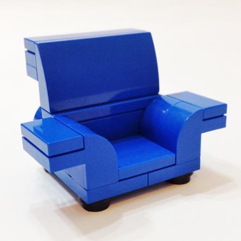 LEGO MOC Blue Couch by OscarWRG | Rebrickable - Build with LEGO