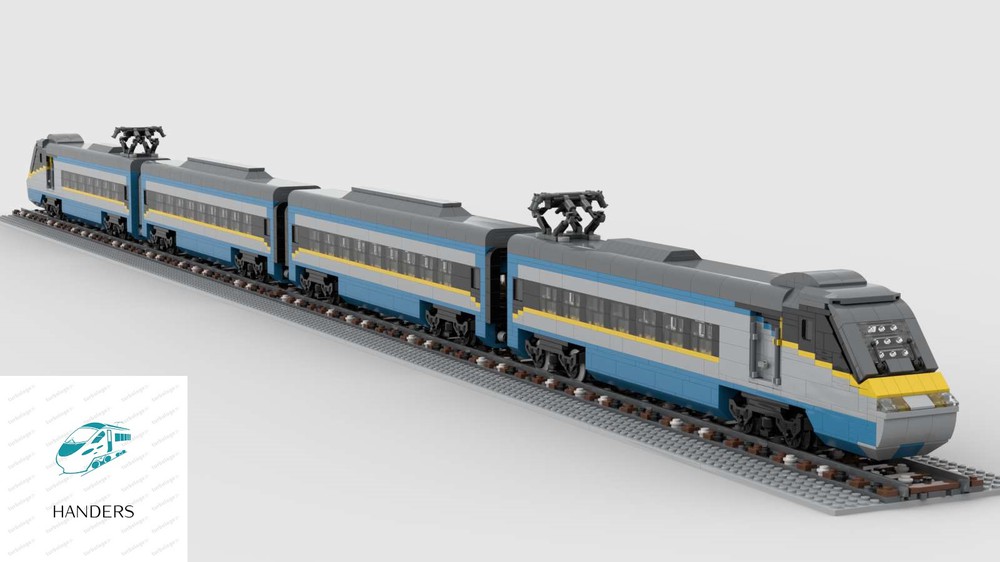 LEGO MOC Czech High Speed Train by Handers | Rebrickable - Build with LEGO