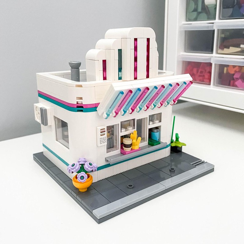 Lego discount food stand