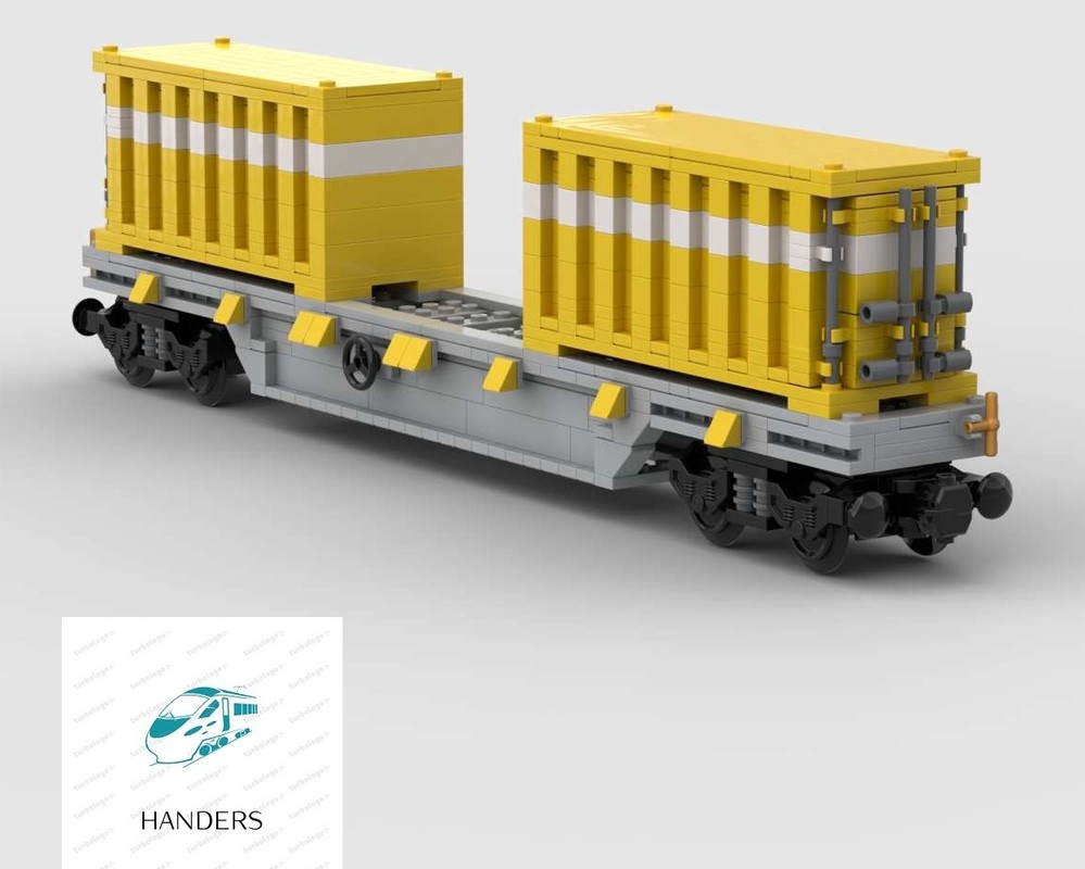 LEGO MOC-153381 Swiss postal container wagon by Handers | Rebrickable ...