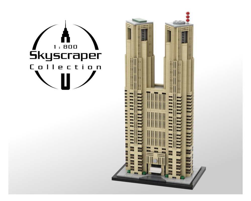 LEGO MOC Tokyo Metropolitan Government Building Toch 1 800