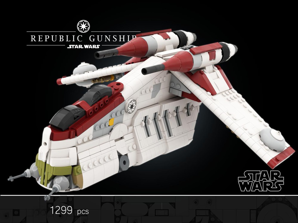 Lego republic gunship online moc instructions