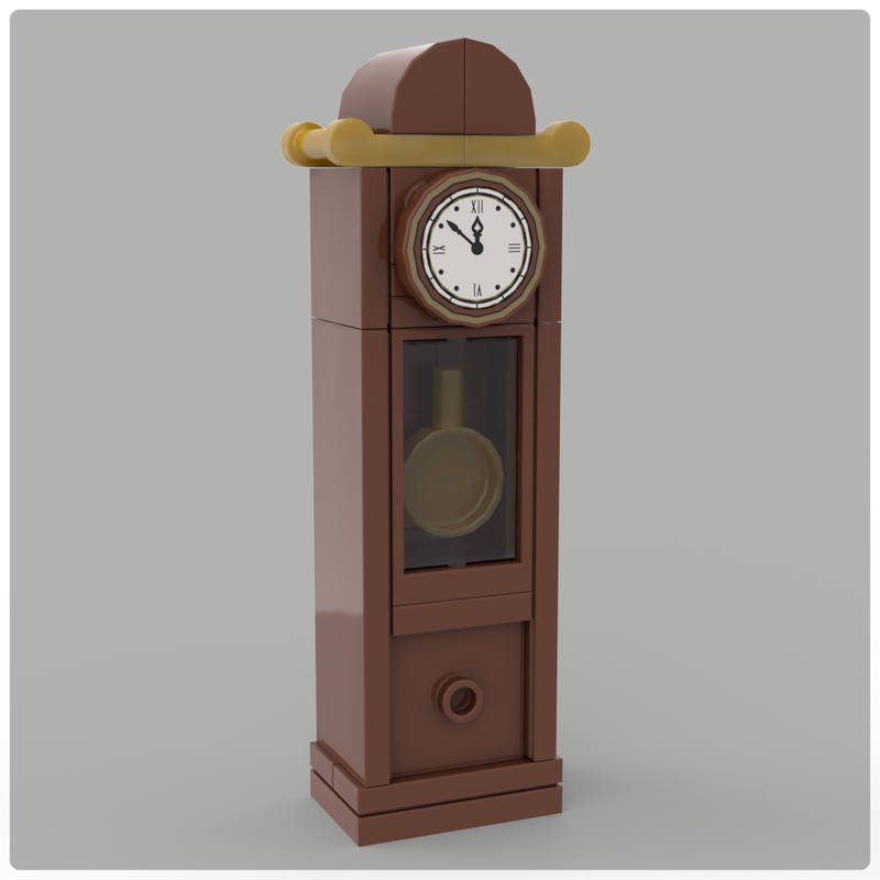 LEGO MOC Grandfather Clock by BurningBricks Rebrickable Build with LEGO
