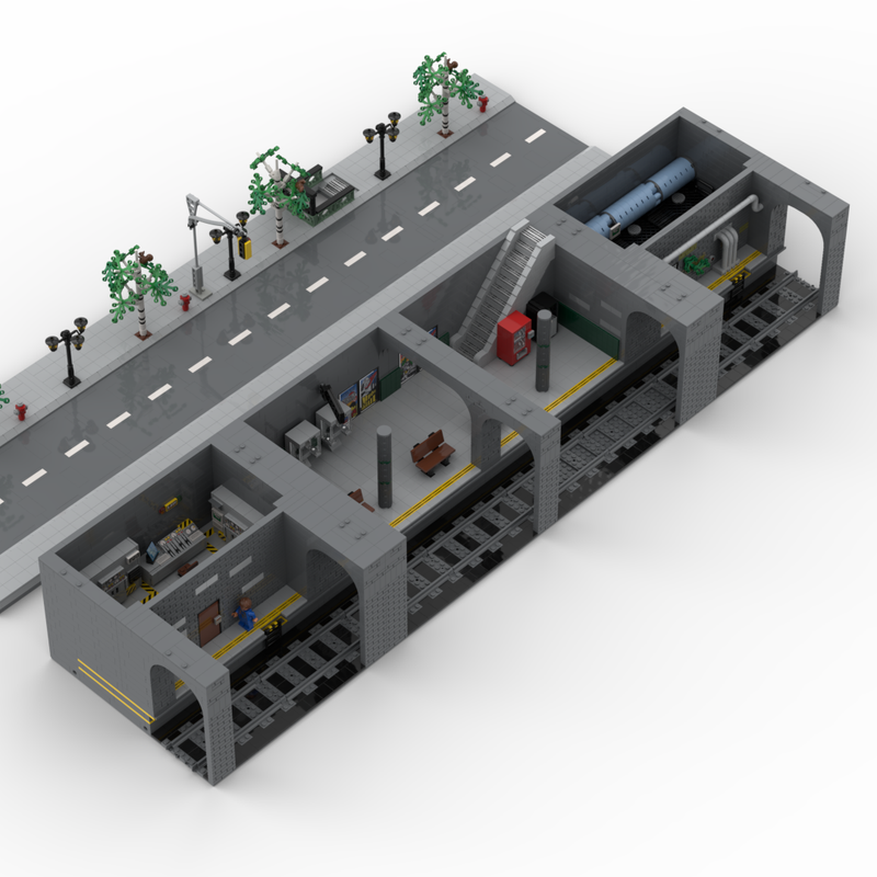 LEGO MOC Underground metro 1 with extension by LEGO NEW-YORK ...