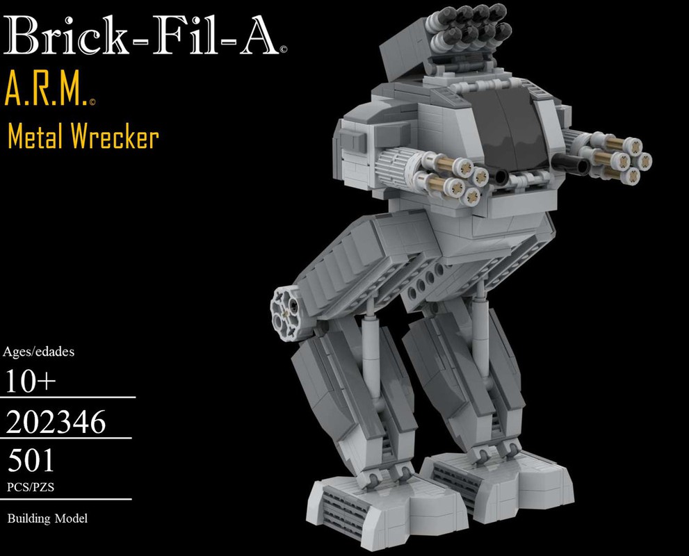 LEGO MOC A.R.M. Metal Wrecker by Brick-Fil-A-Builds | Rebrickable ...