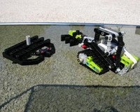 Tractor with plow and mower - #42021 Alternative Build