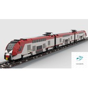 LEGO MOC 60197-inspired commuter train (8-wide/1:48 scale) by dsd