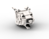 White Lynx Head - Alternate Build from 75979