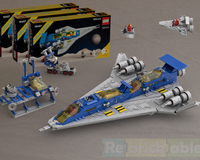 トゥーン フルコン 各3枚 レボリューションパック LEGO MOC-154006 Galaxy Lambda I & II from 3x 10497 Galaxy Explorer