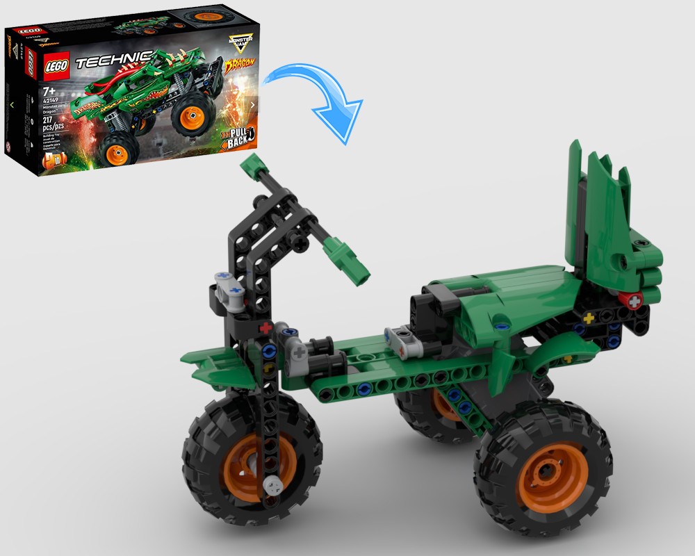 LEGO MOC Tricycle 42149 Alternative by ErikGS | Rebrickable - Build ...