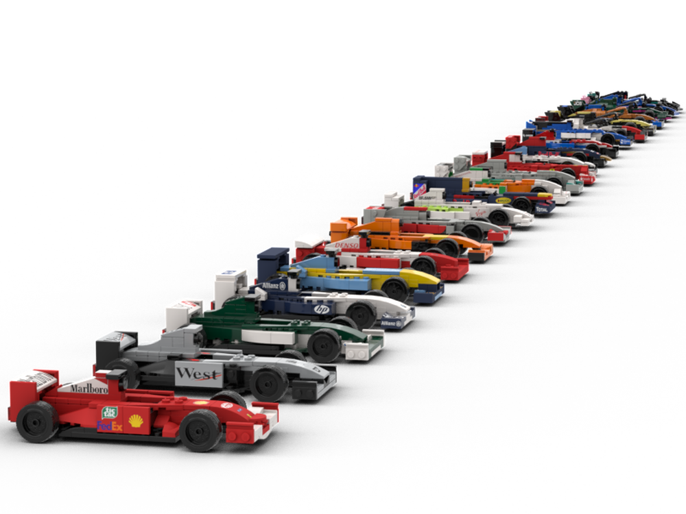 LEGO MOC Evolution of Formula 1 Cars 2001-2023 by legomaster19