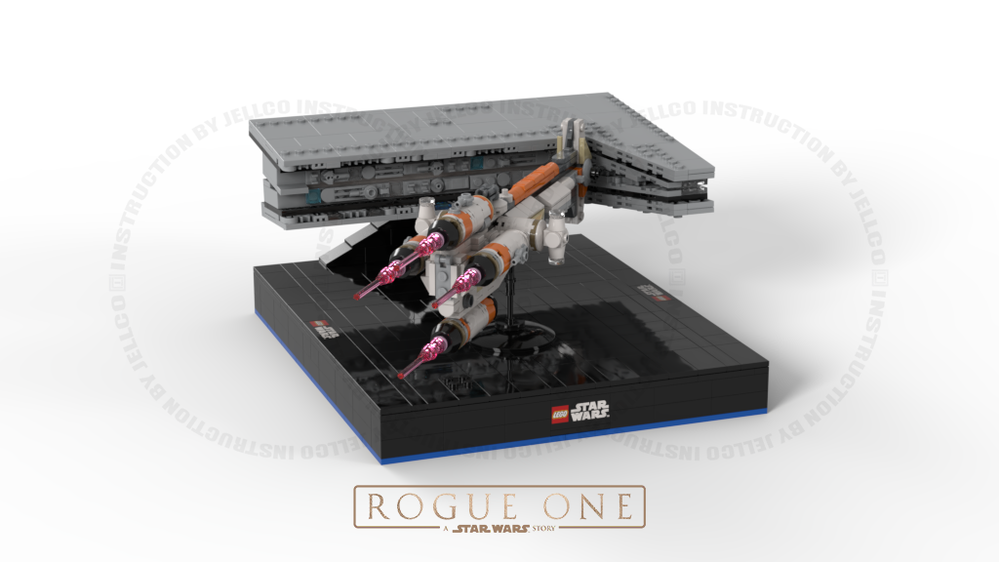 LEGO MOC-154648 Micro Diorama : Rogue One Hammerhead Corvette by