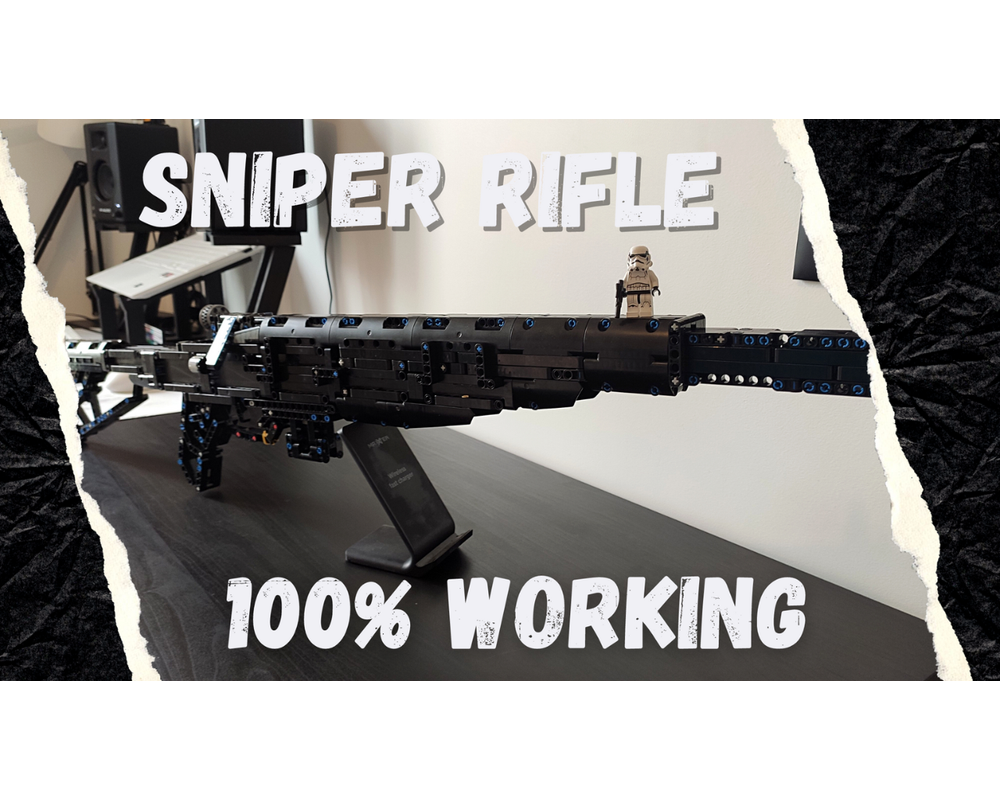 LEGO MOC Lego technic sniper rifle by RomAuLait | Rebrickable - Build ...