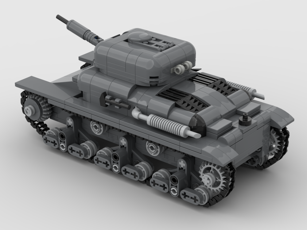 LEGO MOC Hotchkiss H39 by etphhm | Rebrickable - Build with LEGO