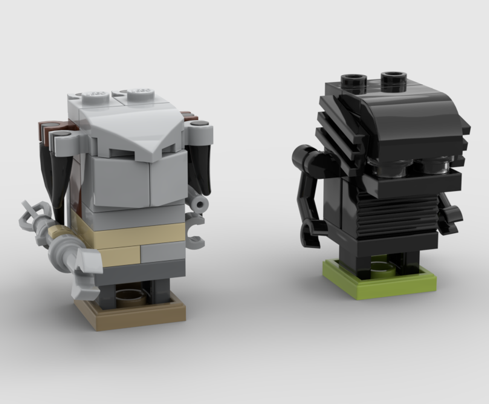 LEGO MOC Mini-brickheadz - Alien vs Predator by Thierry | Rebrickable ...