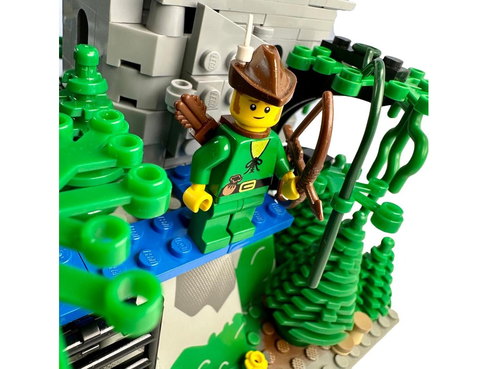 LEGO MOC-154752 Forestmen Rope Escape Hideout | Zipline over Canyon ...