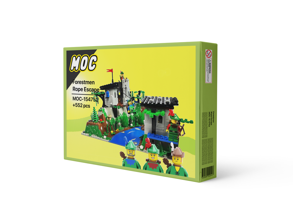 LEGO MOC-154752 Forestmen Rope Escape Hideout | Zipline over Canyon ...