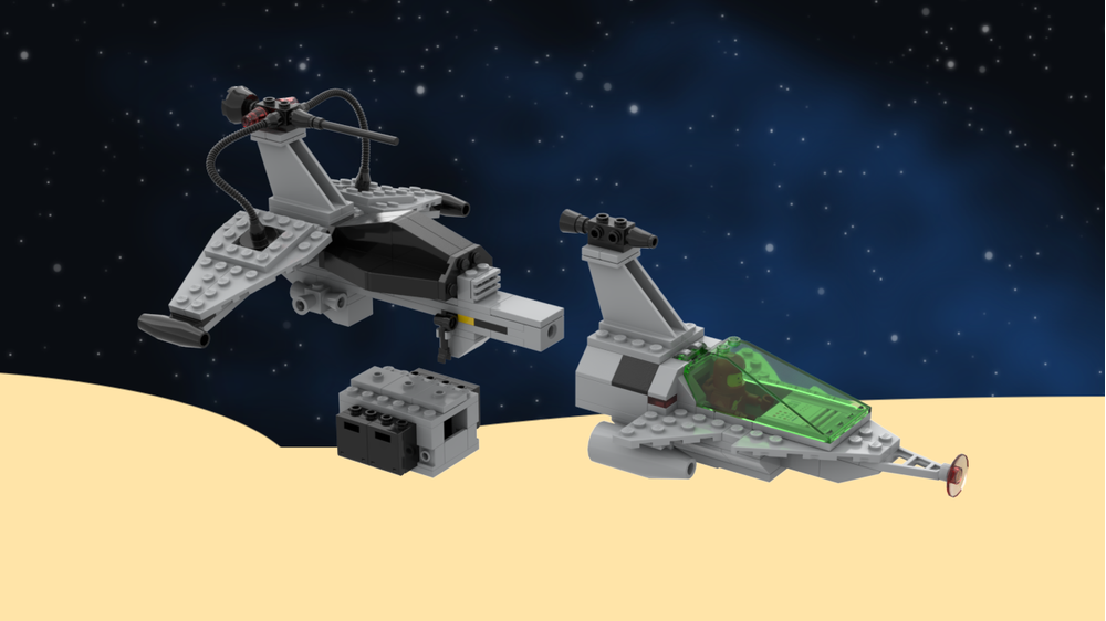 LEGO MOC-154906 Classic Space Reimagined: Gamma V Laser Craft 6891
