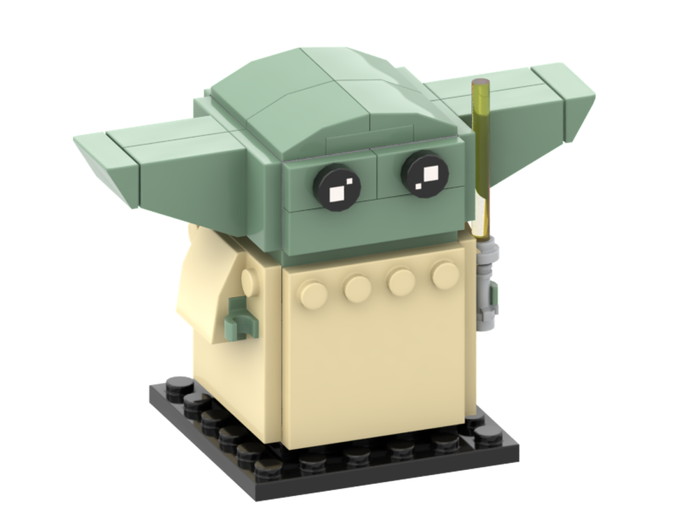 LEGO MOC Baby Yoda (Grogu) Brickheadz Full Size by LegacyLego