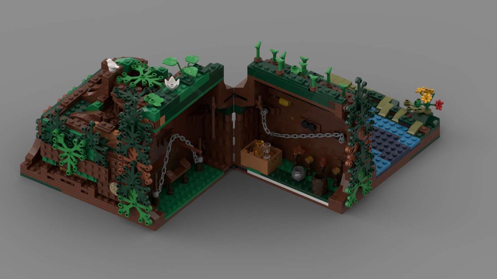 LEGO MOC Hidden Cave by pakohc | Rebrickable - Build with LEGO