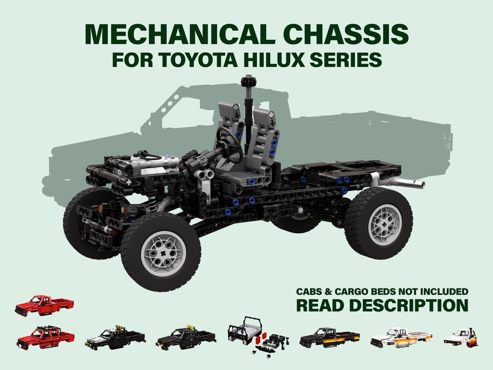 LEGO MOC MECHANICAL CHASSIS for Toyota Hilux by RM8 LEGO Garage ...