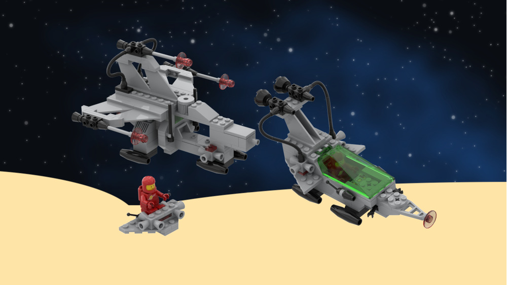 LEGO MOC-155135 Classic Space Reimagined: XT Light Starship 6780 by ...