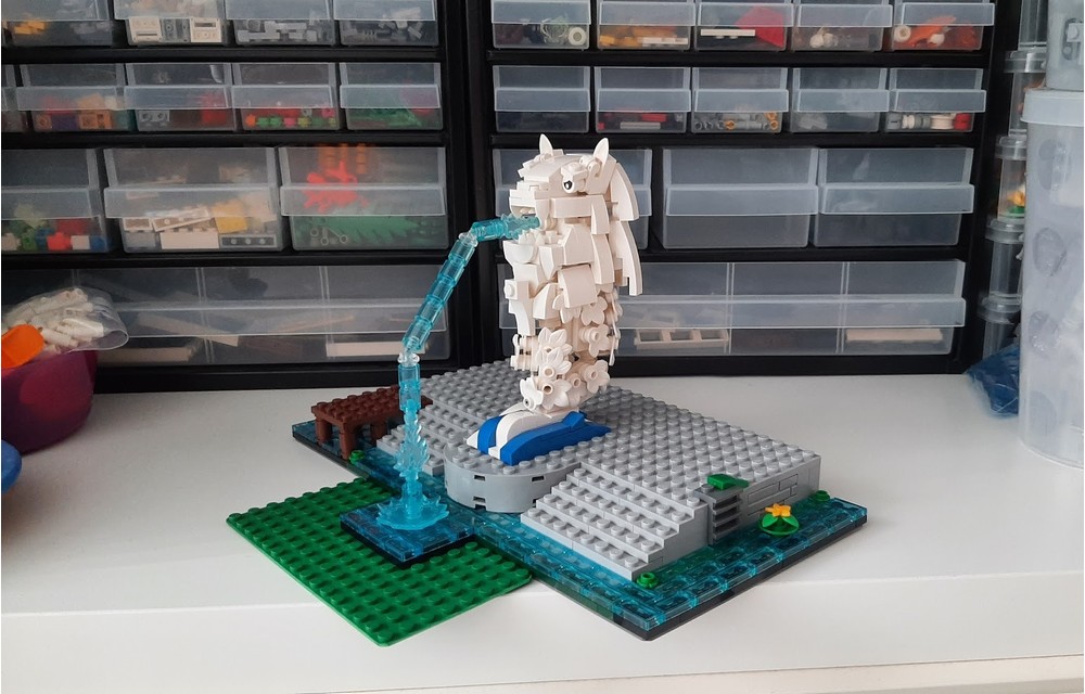 LEGO MOC-155340 Merlion Fountain Statue (Ninjago City Expansion