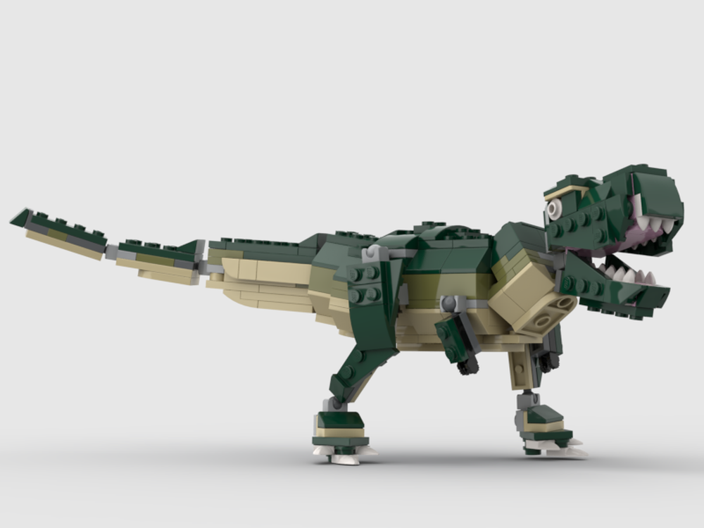 LEGO MOC T-Rex Big-fig mod - Pose-able legs!! by 2bricksofficial