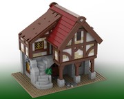 LEGO MOC Technoblade and Philza's houses/medevail houses by