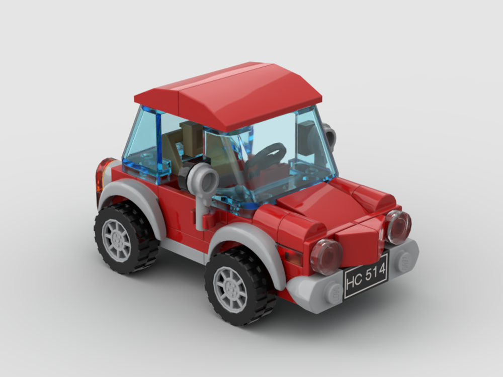 LEGO MOC Vintage Petite Car by symbioza | Rebrickable - Build with LEGO