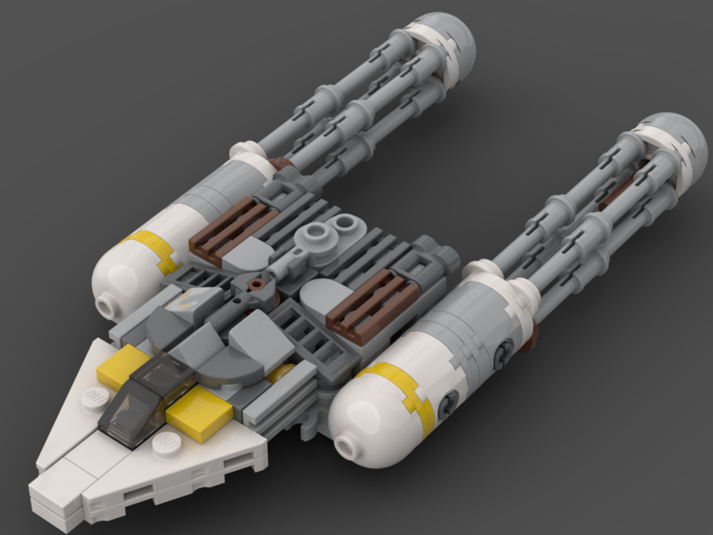 Lego Moc Mini Y Wing Starfighter By Xlucax3 Rebrickable Build