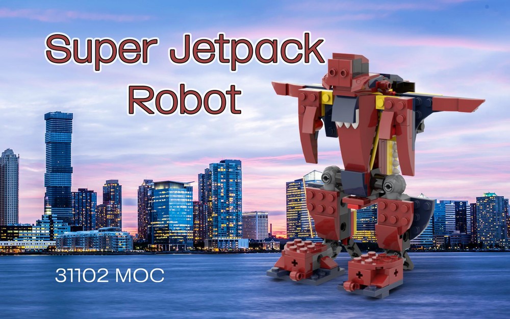LEGO MOC Super Jetpack Robot by AresBuilds Rebrickable Build with LEGO