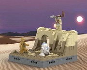 LEGO MOC Tatooine Secret Base by Andymity