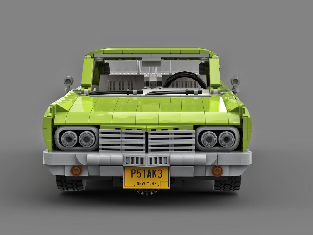 LEGO MOC Chevrolet Impala SS 1964 - lime version by syzygy87