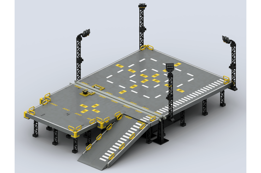 LEGO MOC-156045 Space Landing Pad with Monorail (bigger) by bernd-das ...