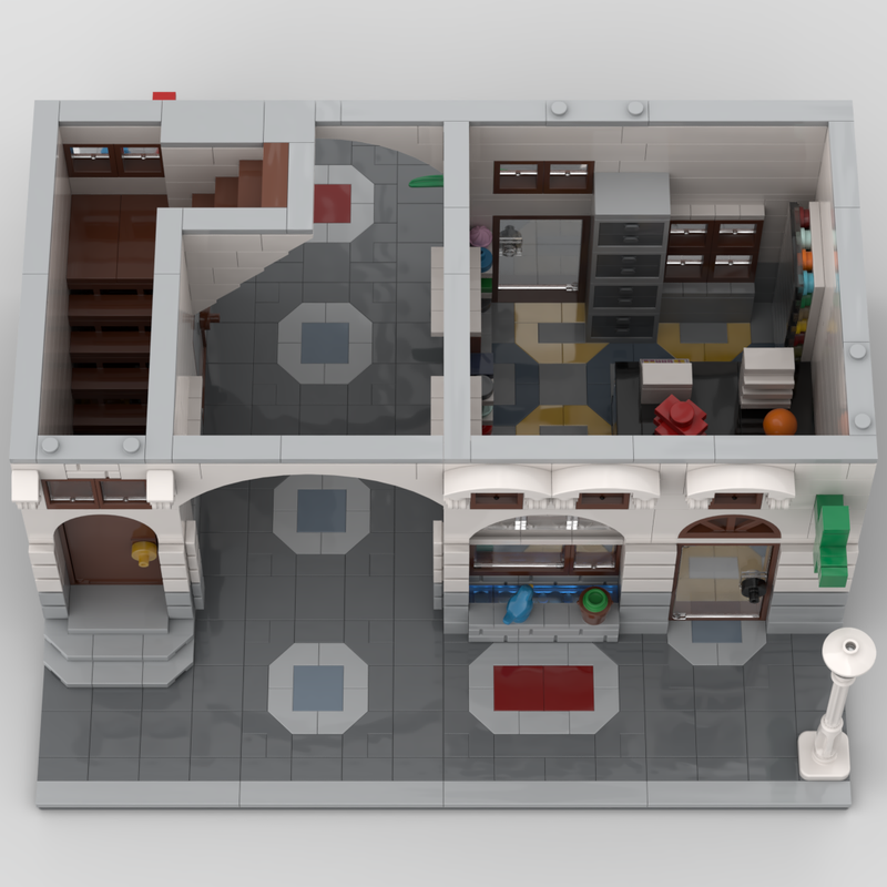 LEGO MOC Old Town Pharmacy by Leo G | Rebrickable - Build with LEGO