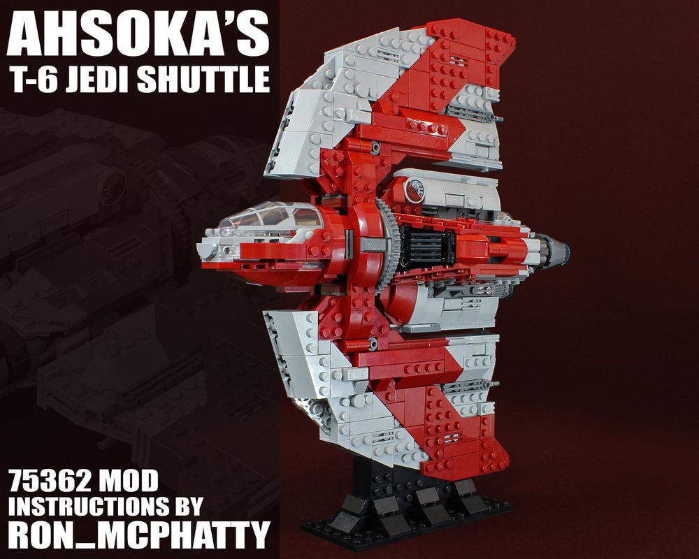 LEGO MOC Ahsoka Tano's T-6 Jedi Shuttle set 75362 MOD by