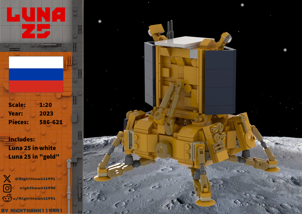 LEGO MOC-156229 Luna 25 1:20 (Russian Moon Lander) by NightHawk11991 ...