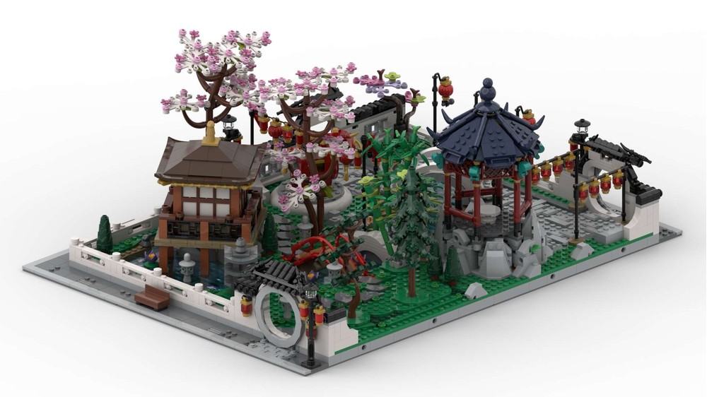 LEGO MOC 10315 Tranquil Modular Garden by PatBrickx | Rebrickable ...