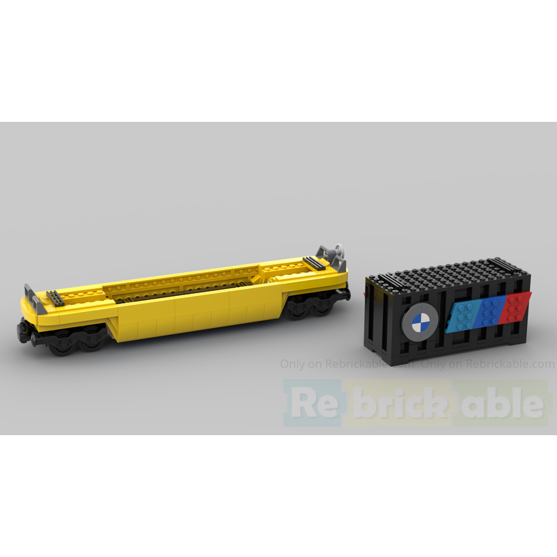 LEGO MOC-156439 TTX Container Car with a 20ft black 