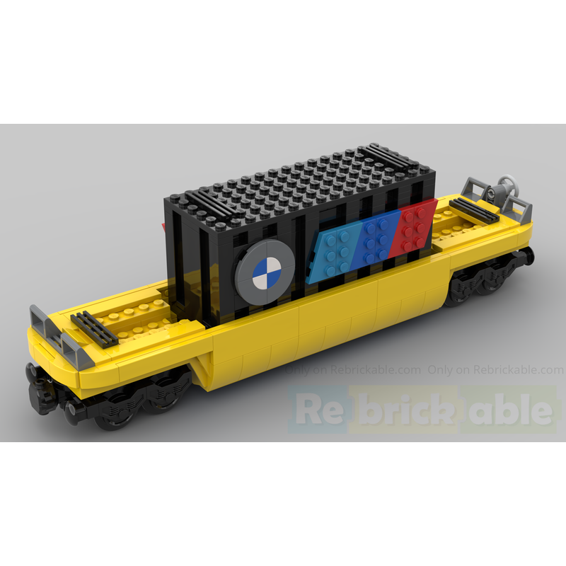 LEGO MOC-156439 TTX Container Car with a 20ft black 