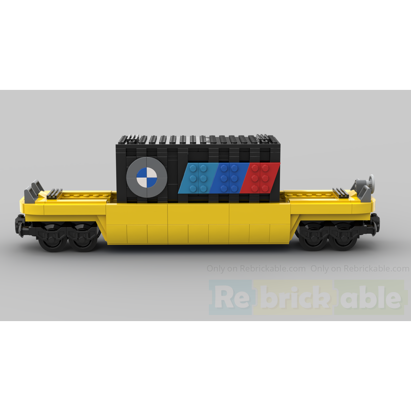 LEGO MOC-156439 TTX Container Car with a 20ft black 