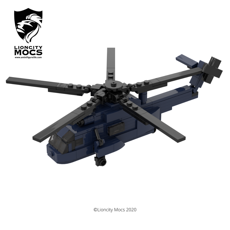 Blue best sale lego helicopter