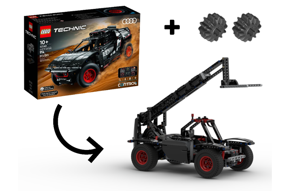 LEGO MOC-156642 42160 Telehandler by Mr.Platinum | Rebrickable