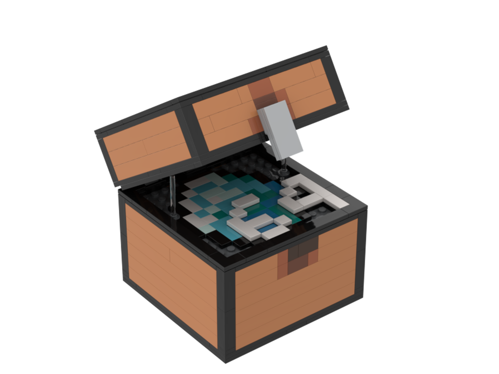 Lego Moc Minecraft Chest By Croissant Bricks Rebrickable Build With Lego