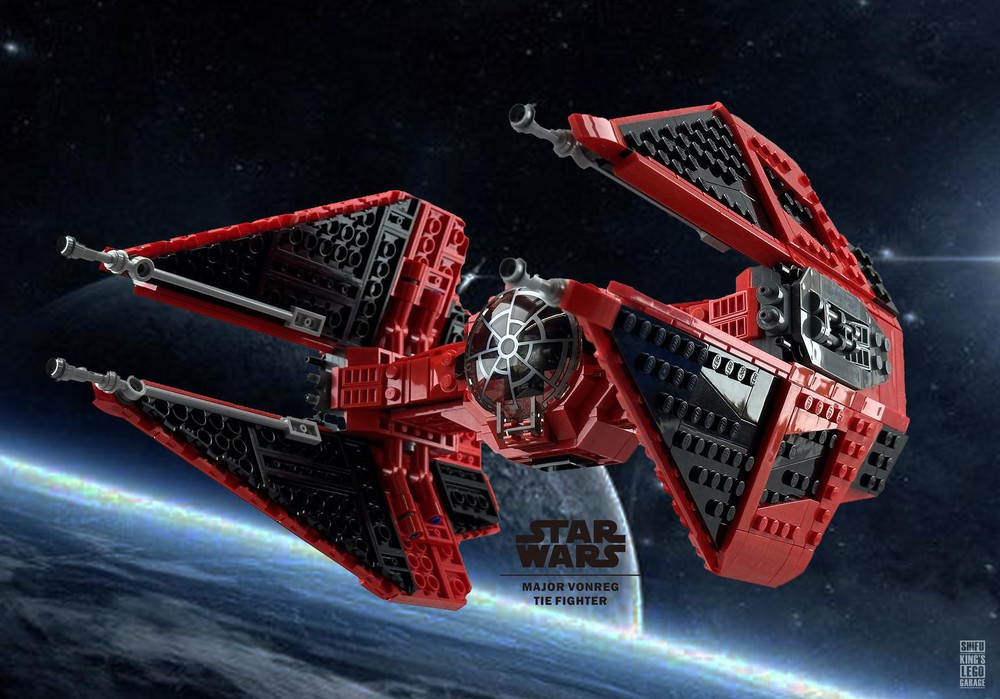 LEGO MOC Red TIE Fighter by alwaysking Rebrickable Build with LEGO