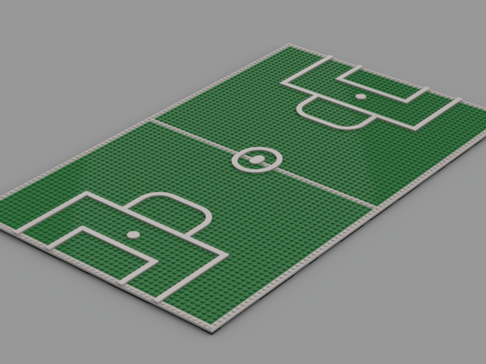 LEGO MOC Football (Soccer) Pitch by RedDragonBricks Rebrickable