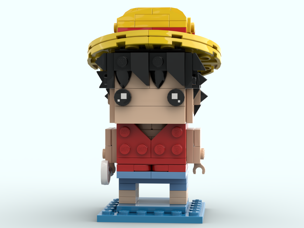 LEGO MOC Monkey D Luffy - One Piece BrickHeadz by AnimeBricks4