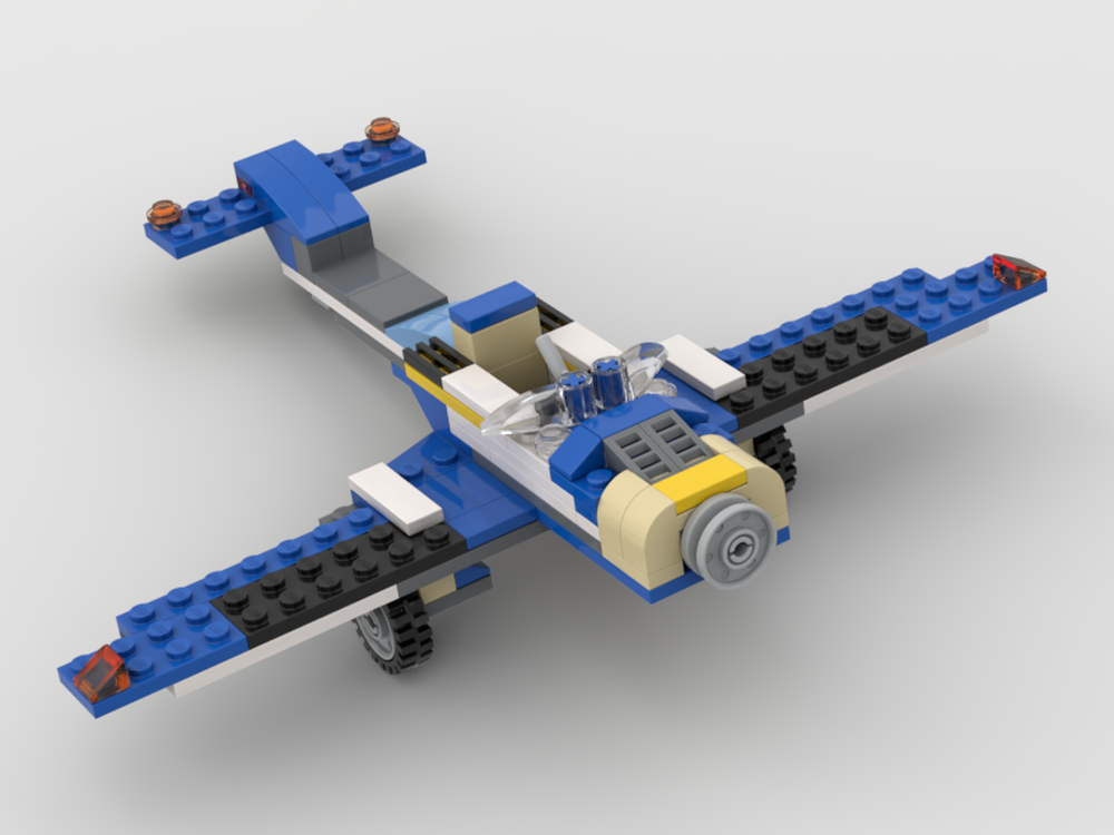 LEGO MOC 6913 Plane by R4D3K | Rebrickable - Build with LEGO